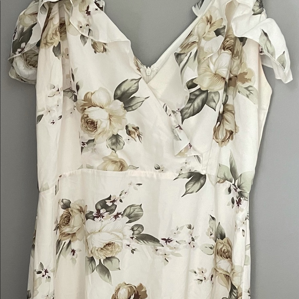 Boohoo spaghetti & off shoulder dress